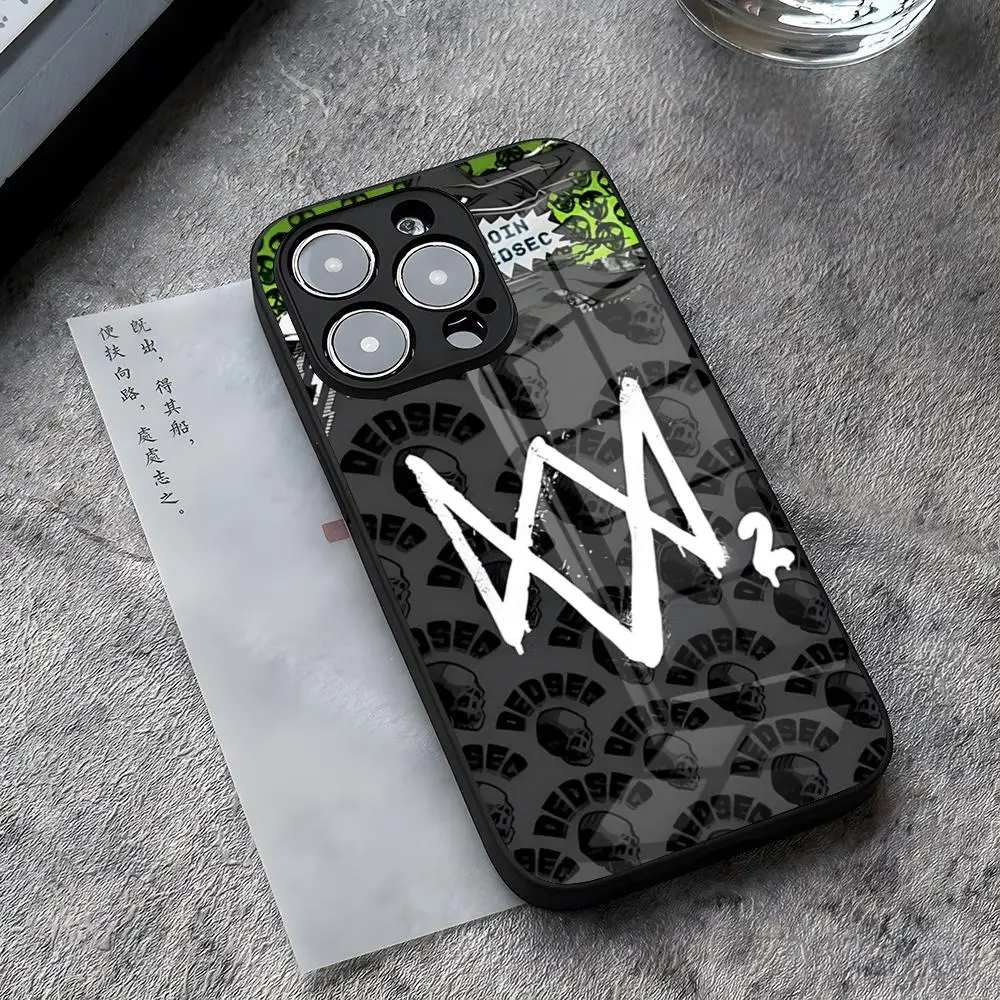 HOT Games Watch Dogs 2 Handyhülle für iPhone 17 Pro Max 14 Pro 15 12 11 13 Mini X XR XS 16 Plus SE Glasabdeckung