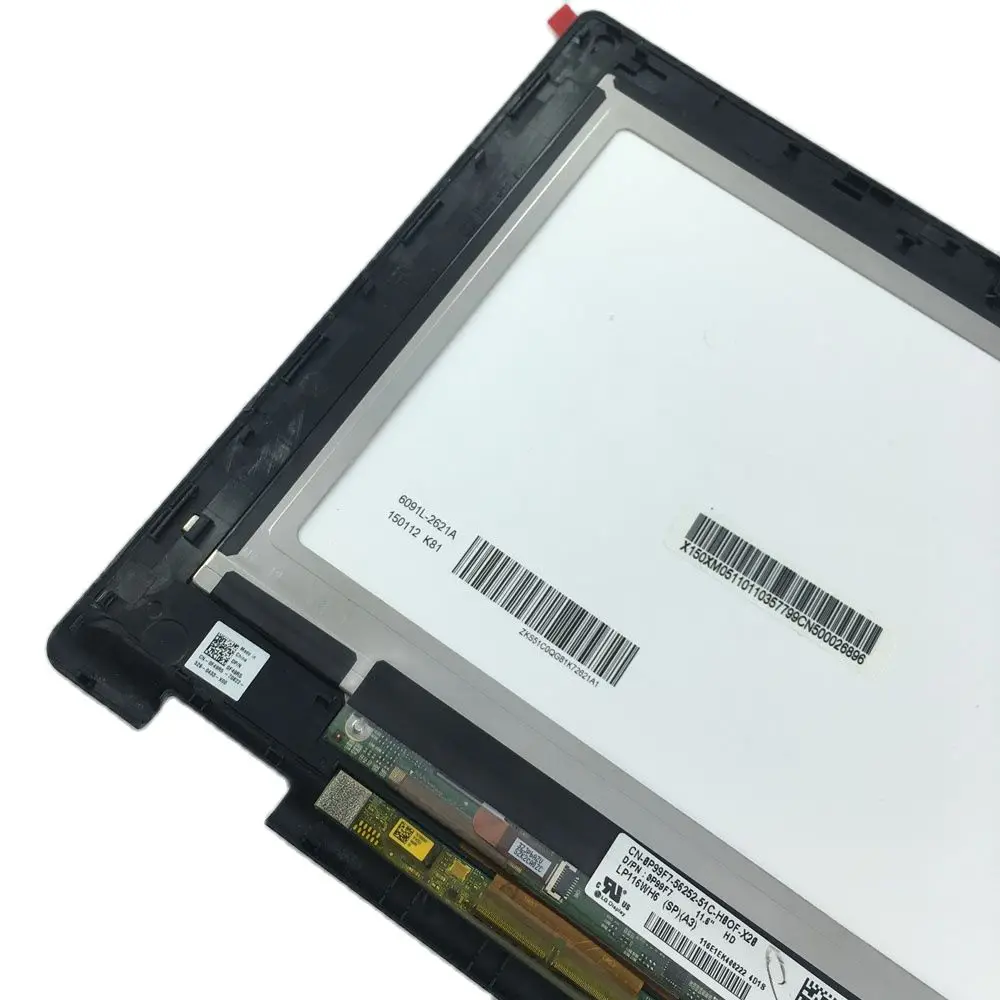 For Dell Inspiron 11 3147 3148 3000 3157 3158 3152 3153 i3153 LP116WH6 (SP)(A3) LCD Display Touch Screen Digitizer with frame