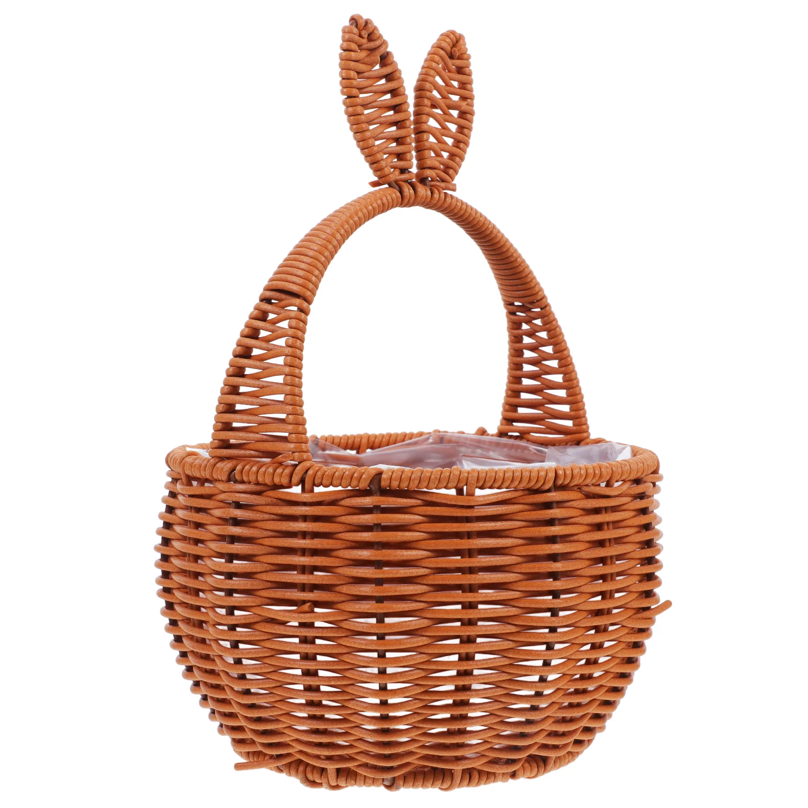 

Straw Rabbit Ears Basket Small Baskets for Favors Chocolate Portable Woven Baby