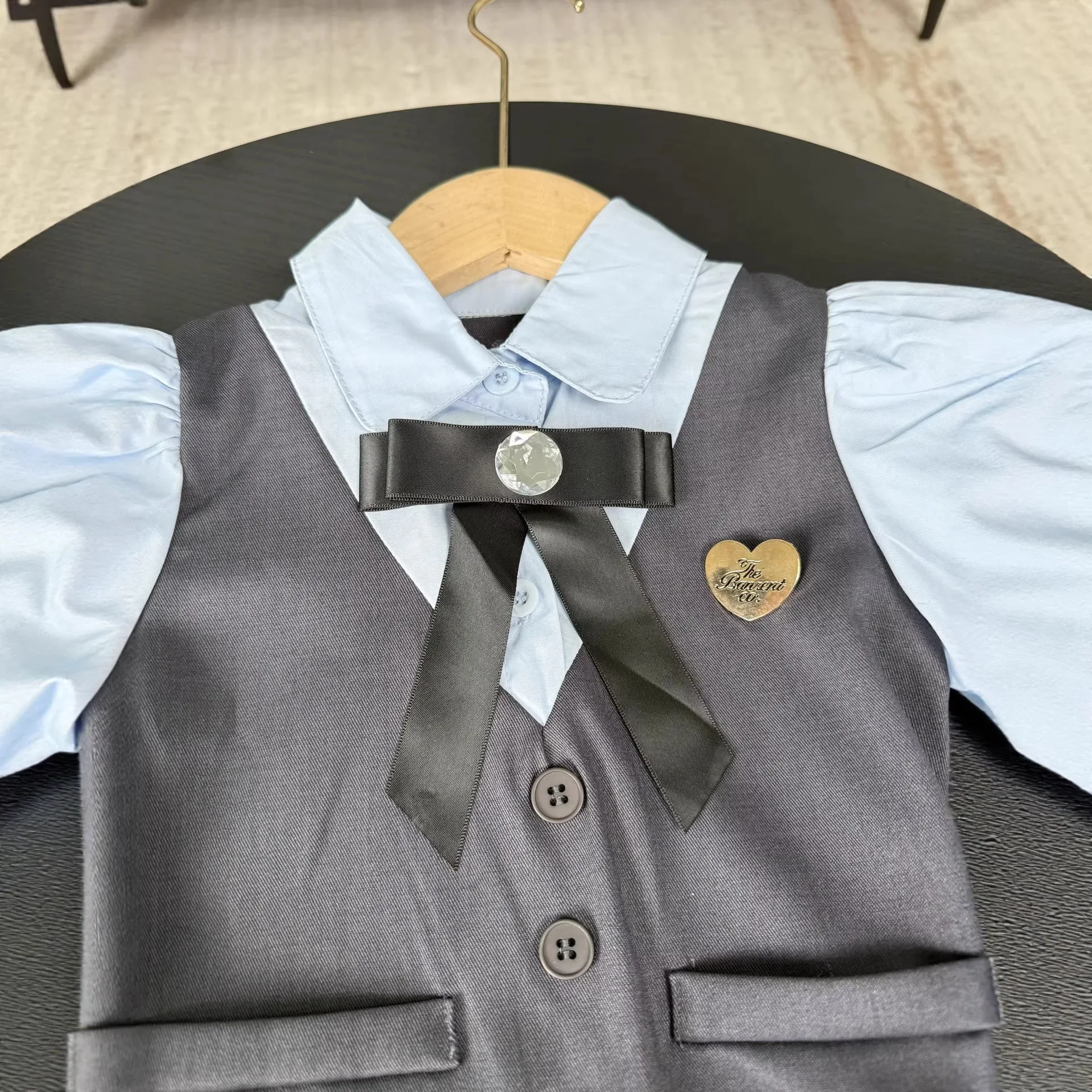 Girls Dress 2026 Spring and Summer New Children's Clothing Korean Style Girl Baby Sweet Fashion College Style False Two Dresses