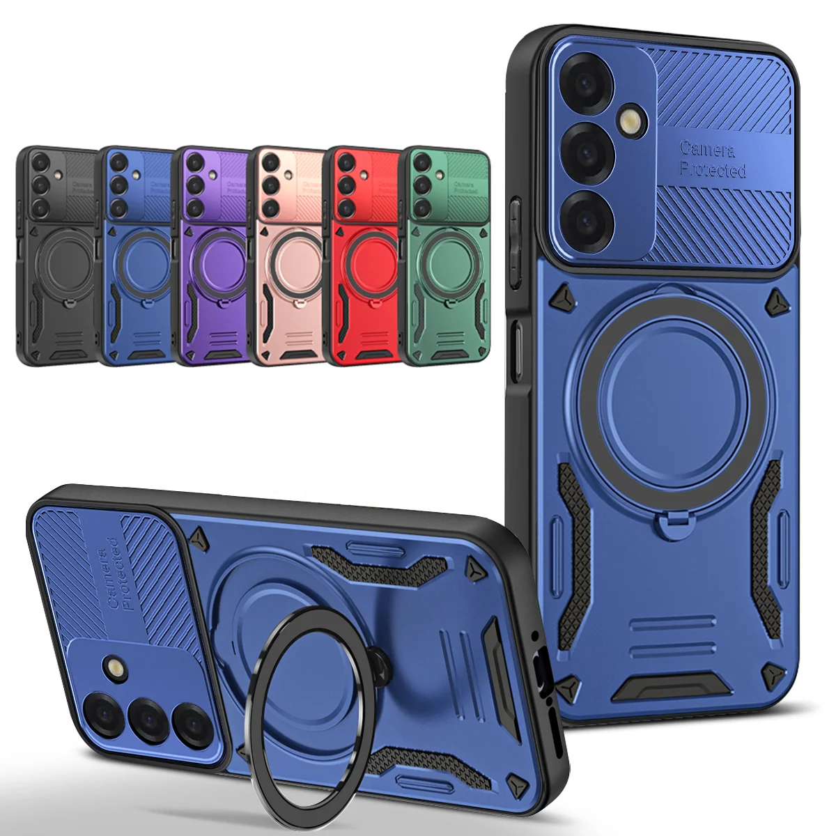 360° Rotate Shockproof Magnetic Stand Phone Case For Samsung A57 A56 A55 A37 A36 A35 A33 A26 A17 A16 A07 A06 Protection Cover