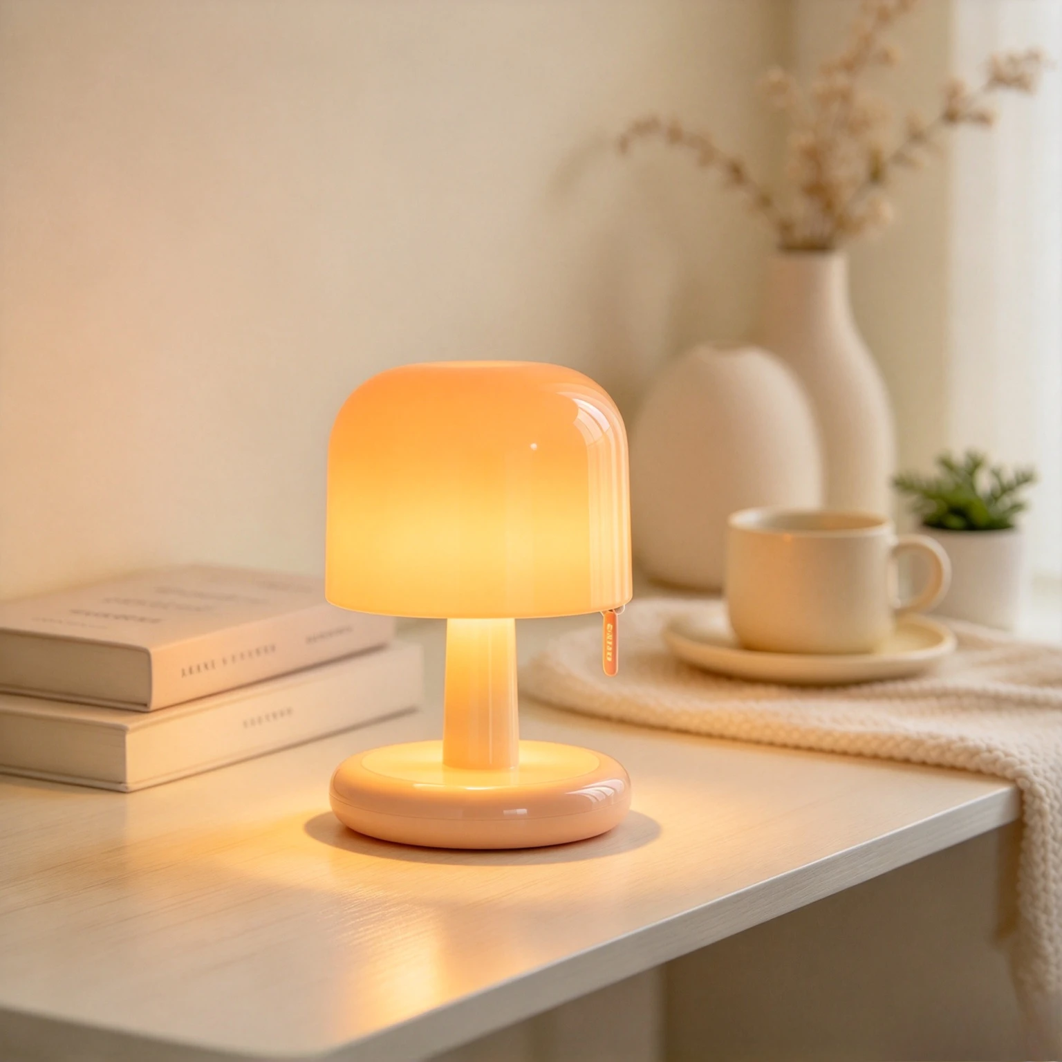 Mini Desktop Sunset Night Lamp Creative USB Rechargeable Mushroom Style Led Night Light Bar Room Decor Atmosphere Mood Light