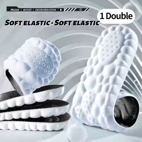 4D Cloud Technology Sports Insoles for Shoes PU Sole Soft Breathable Shock Absorption Cushion Running Orthopedic Care Insoles - Image 9