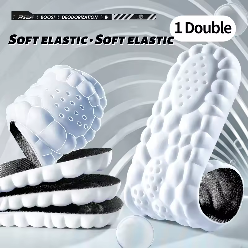 4D Cloud Technology Sports Insoles for Shoes PU Sole Soft Breathable Shock Absorption Cushion Running Orthopedic Care Insoles - Image 9