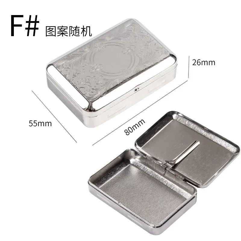 Edelstahl Zigaretten etui Rauchen Zubehör Metall Zigaretten schachtel Zigaretten spitze Tabak Fetzen Box