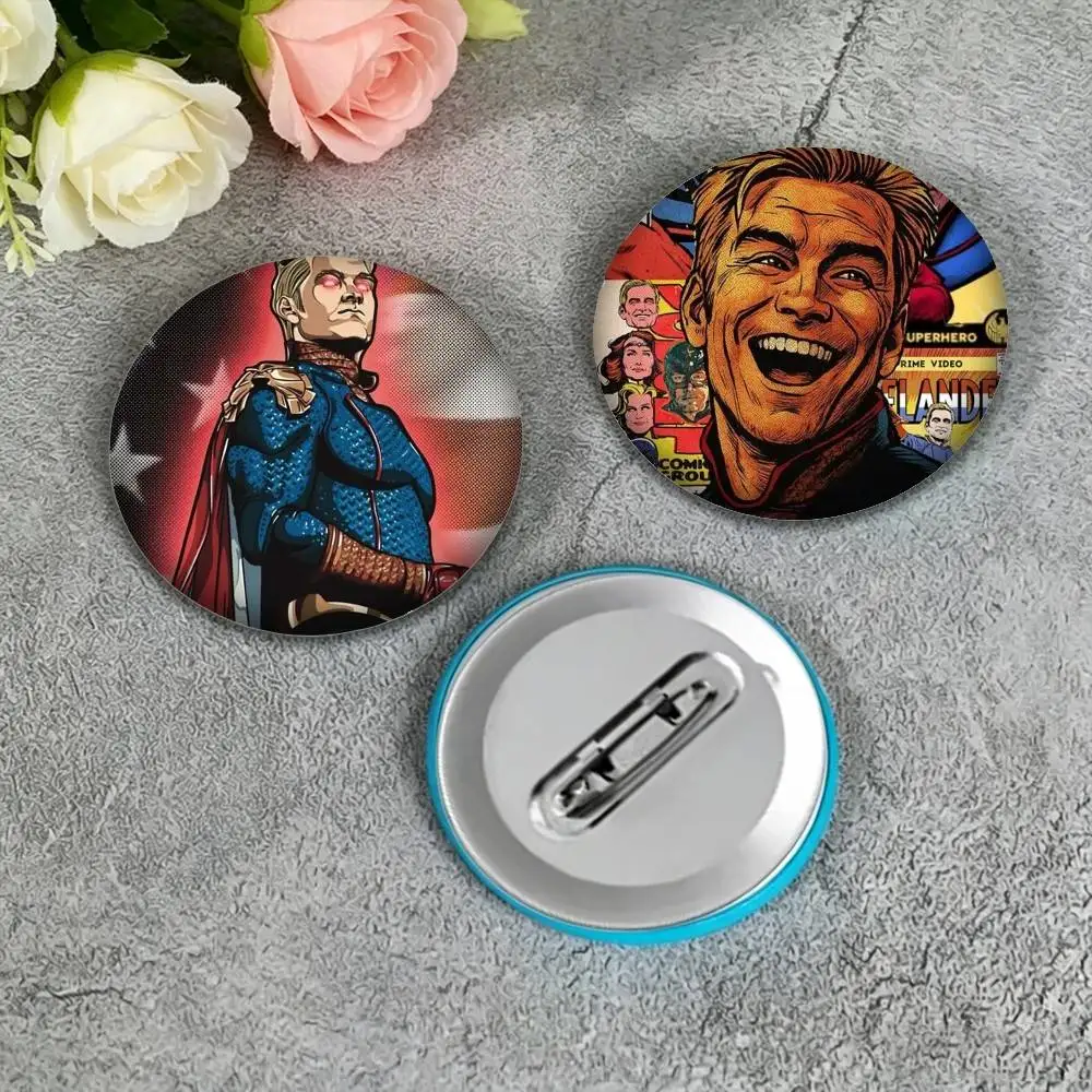 T-The h-Homelander The Boys 25 32 44 58 75mm Badges Personalized Round Brooches Pins Accessory