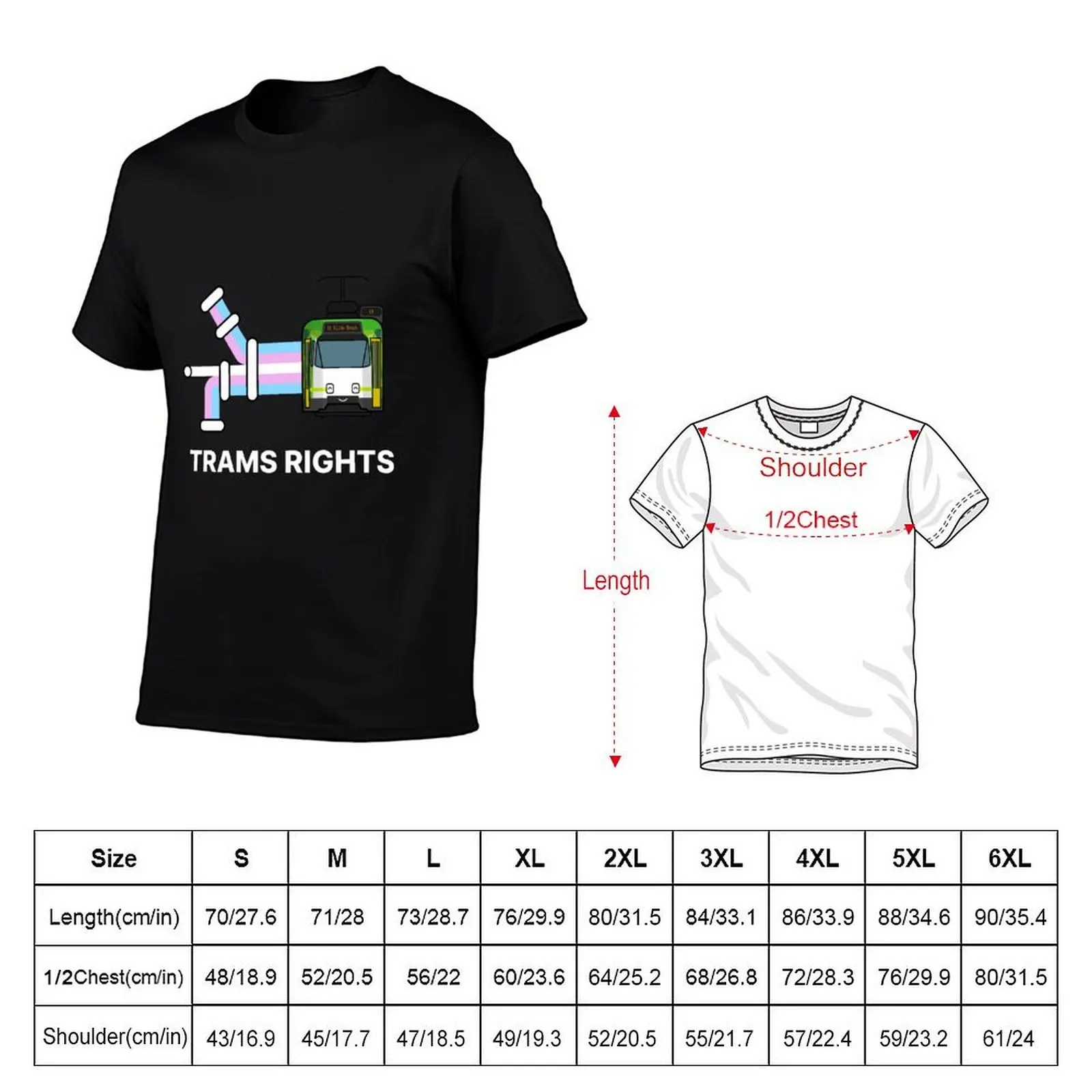 Trams Rights (Melbourne Z class) T-Shirt blanks tees clothing for men