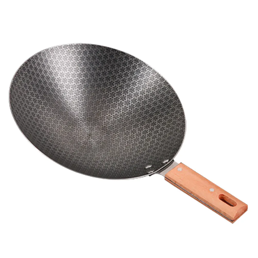 

Outdoor Camping Wok Small Iron Stir Fry Pan Non Stick Cooking Pot for Gas Stove Kitchen Cookware Accessories BBQ