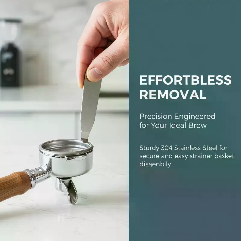 Basket Disassembly Tool Stainless Steel Espresso Machine Handle Filter Bowl Remover Tool Coffee Supplies For Home