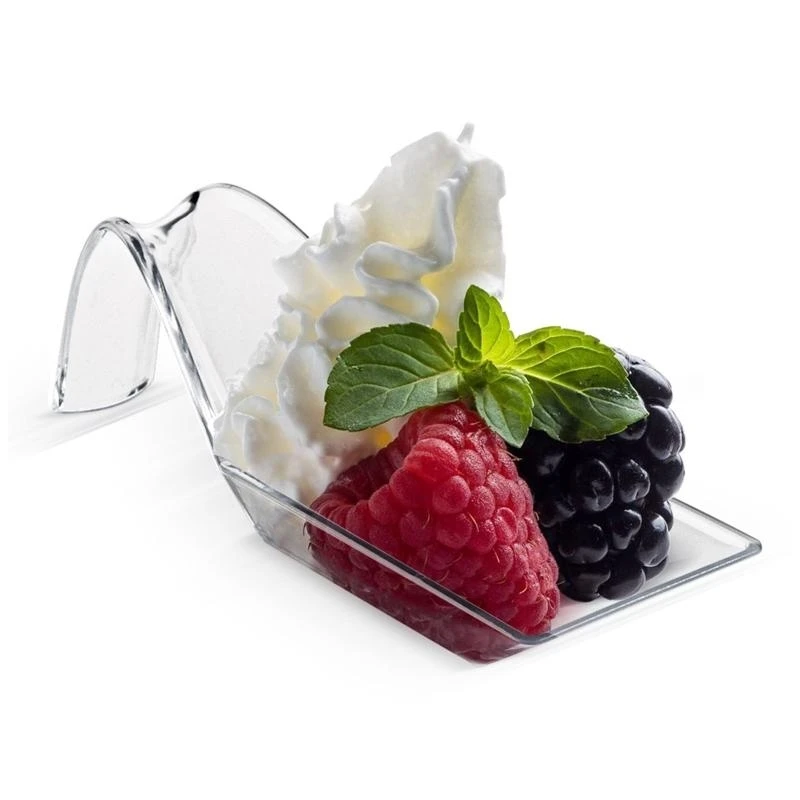 20pcs Plastic Appetizer Spoons Clear Tasting Spoons Small Catering Dessert Tasting Dishes Disposable Spoons for Desserts