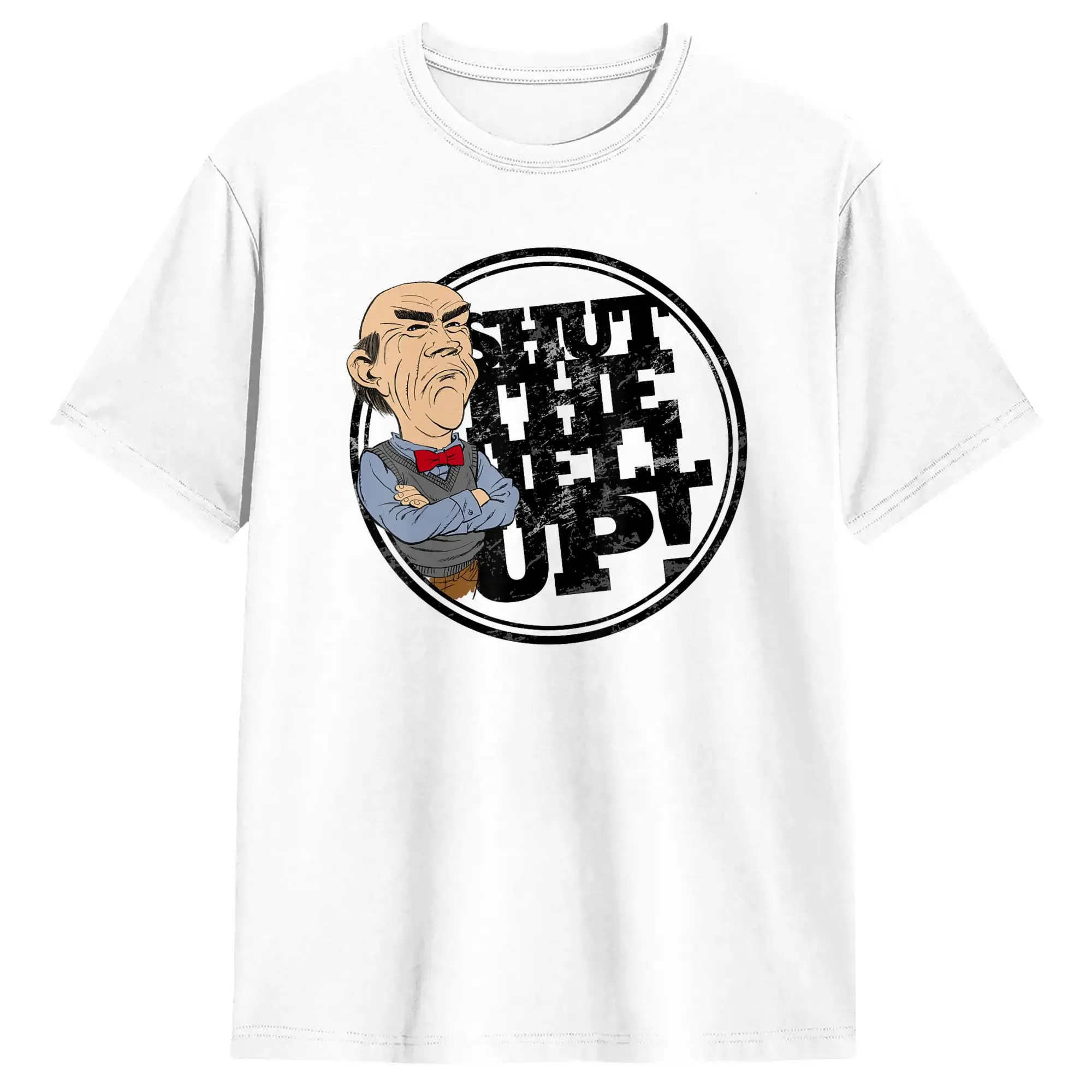 Jeff Dunham Shut The Hell Up Walter Shirt T-Shirt Short Sleeves Y2K Basic Tshirt Summer Cotton 4XL 5XL 6XL Clothing