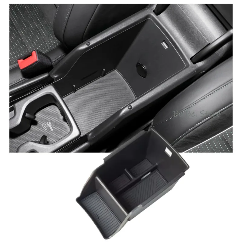 Car Center Console Armrest Storage Box Organizer Tray for Volkswagen VW Tayron Tiguan R-Line 2024-2026 Car Interior Accessories