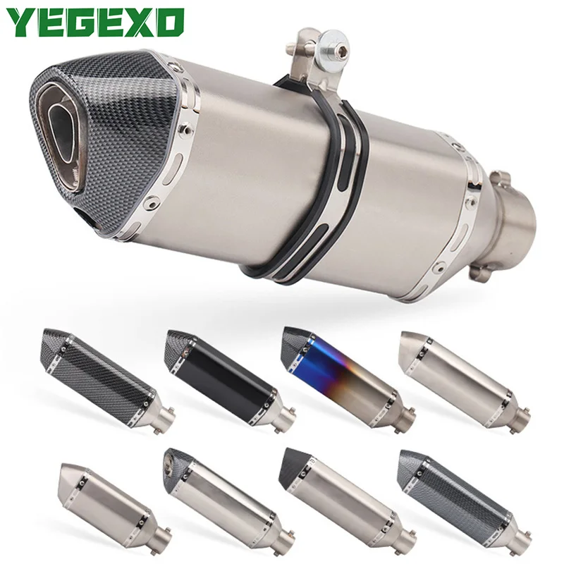 51MM Motorcycle Exhaust Escape Moto Motocross Muffler For YAMAHA xt1200z super tenere farol r1 2007 2008 ybr 125 parts wr250f Ak