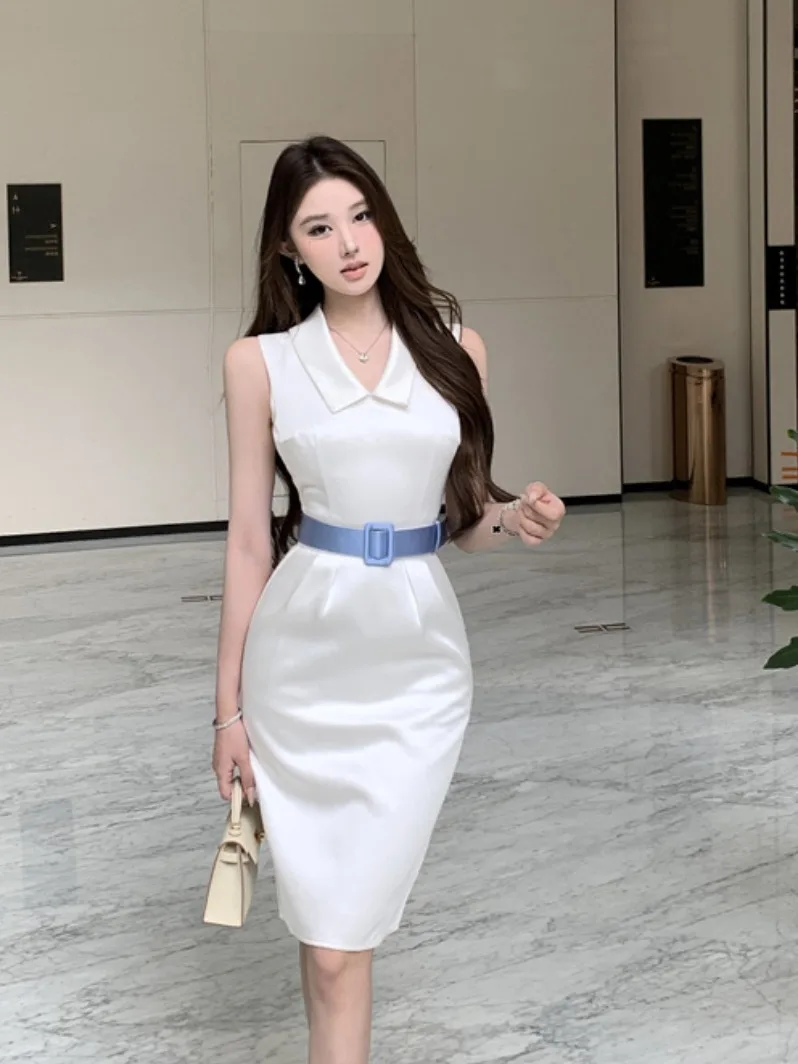 Hebe Sle Ele التخسيس عالية الخصر الصيف المرأة الجديدة Faionable دكتور بدوره إلى أسفل طوق مثير الخصر محفور التفاف الدكتور
