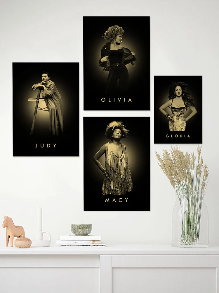 Pop Queens Posters Van Gogh Works Retro Kraft Paper Home Bar Cafe Decor Print Aesthetic Art Wall Paintings