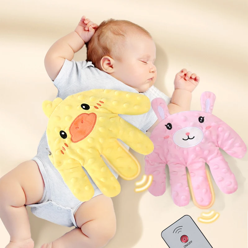 Baby Sleep Aid Pacify Hand Glove Gentle Comfortable Cotton Automatic Patting  Sleep Toy for Comfortable Newborns Sleeping