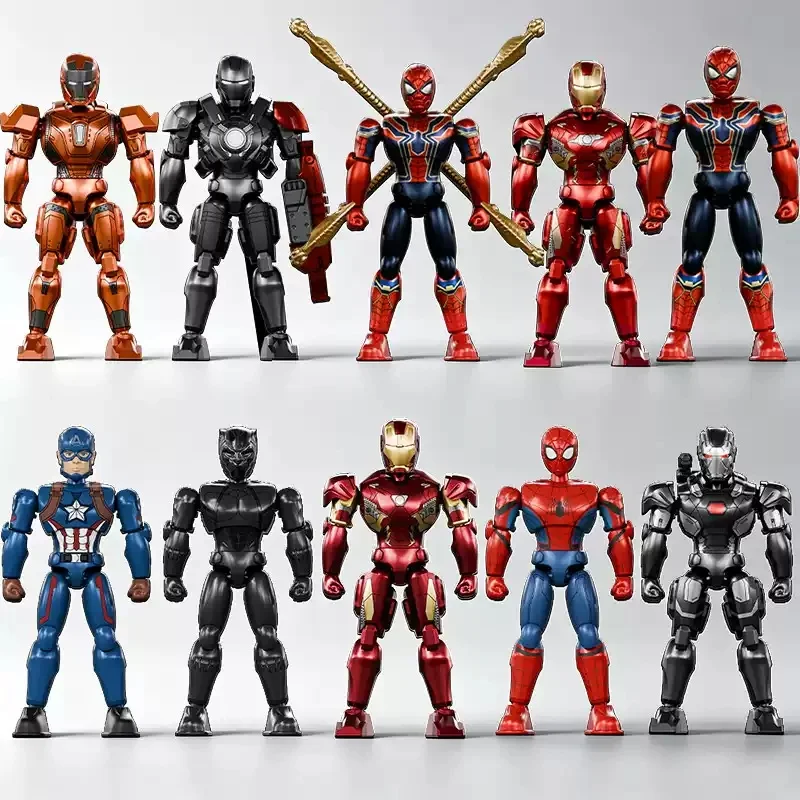 Zdtds Marvel Infinity Saga Blind Box 7cm Assembly Model Iron Man Spider Man Black Panther Collectible Desktop Decoration