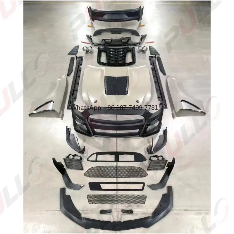 

Высококачественный комплект кузова 2015-17, обновленный GT500 Shelby, передний и задний бампер, боковая юбка, передняя губа, задний диффузор для FOR-D.