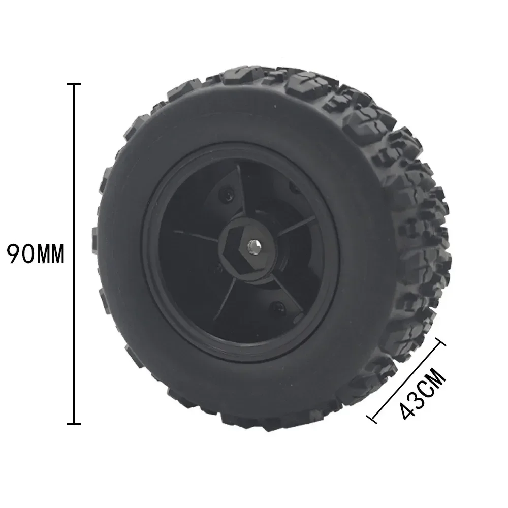 4 SZT. Gumowe Opony Sześciokątne do SCY 16101 16102 16103 Pro MJX Hyper Go 14210 16210 1/14 1/16 RC Monster Truck Upgrade