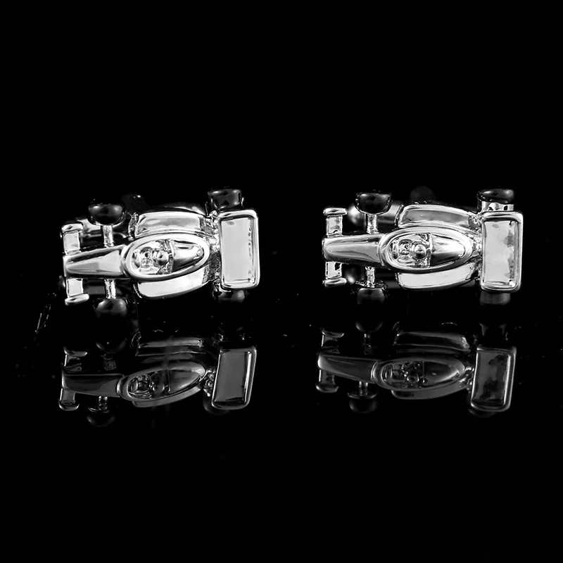 High-grade titanium steel hollow football cuff studs, personality fun, non-fading playing card cufflinks, French shirt