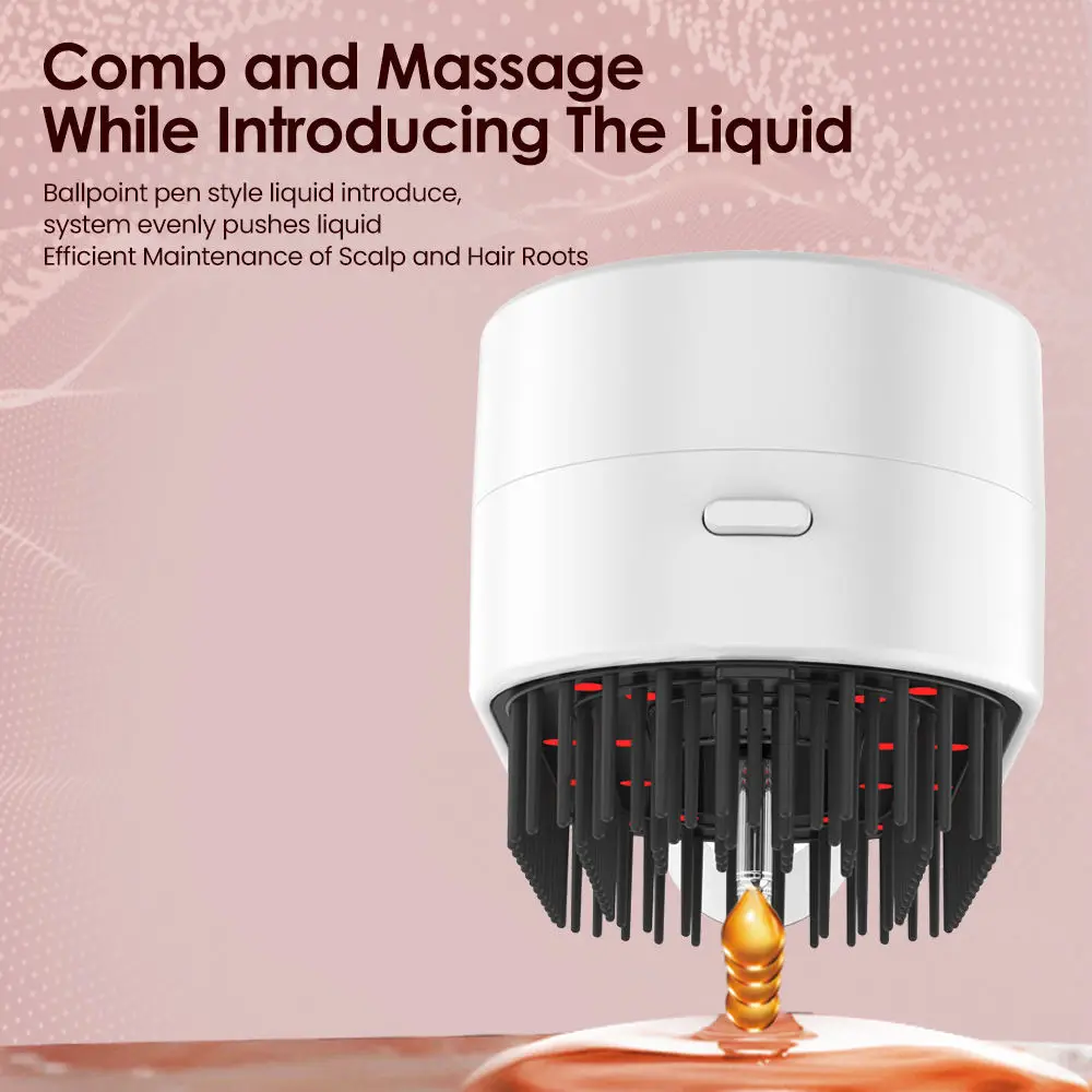 3 in 1 LED Red Blue Light Therapy Hair Growth Comb 4 Modes  Laser Scalp Massager for Thicker Hair Anti Hair Loss Treatment Brush