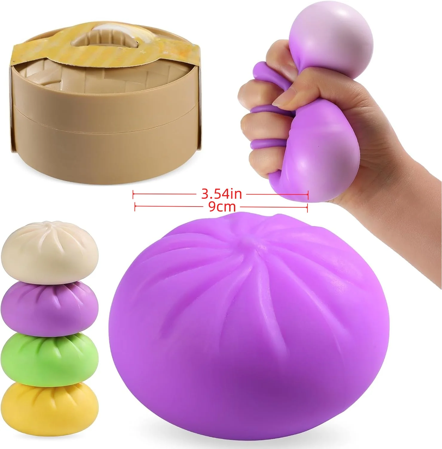 4/6/8pcs Halloween squeeze toy with mini steamer box, cute bag shaped decompression toy, soft sensory fingertip toy, used for desktop decoration, gift giving, classroom rewards, Halloween gifts, random colors