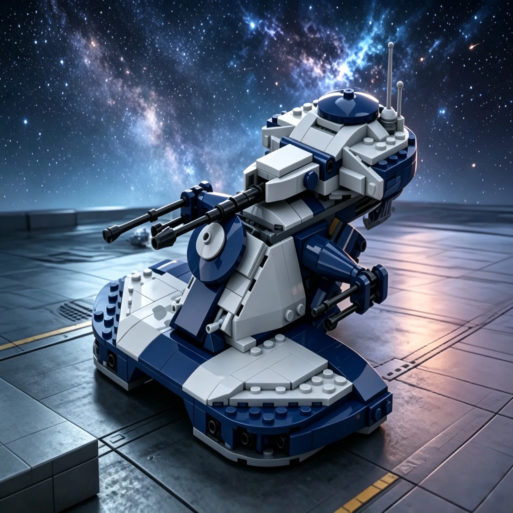 

Armored Assault Tank MOC Building Blocks, Sci-Fi Hover Tank Model, DIY Bricks Construction Set for Kids & Adults, Creative Colle