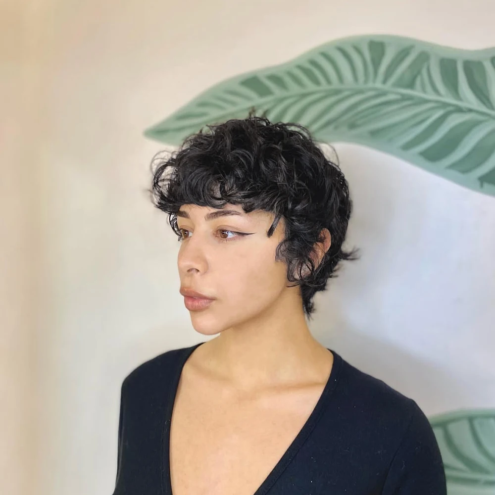 Layered Short Curly… - image