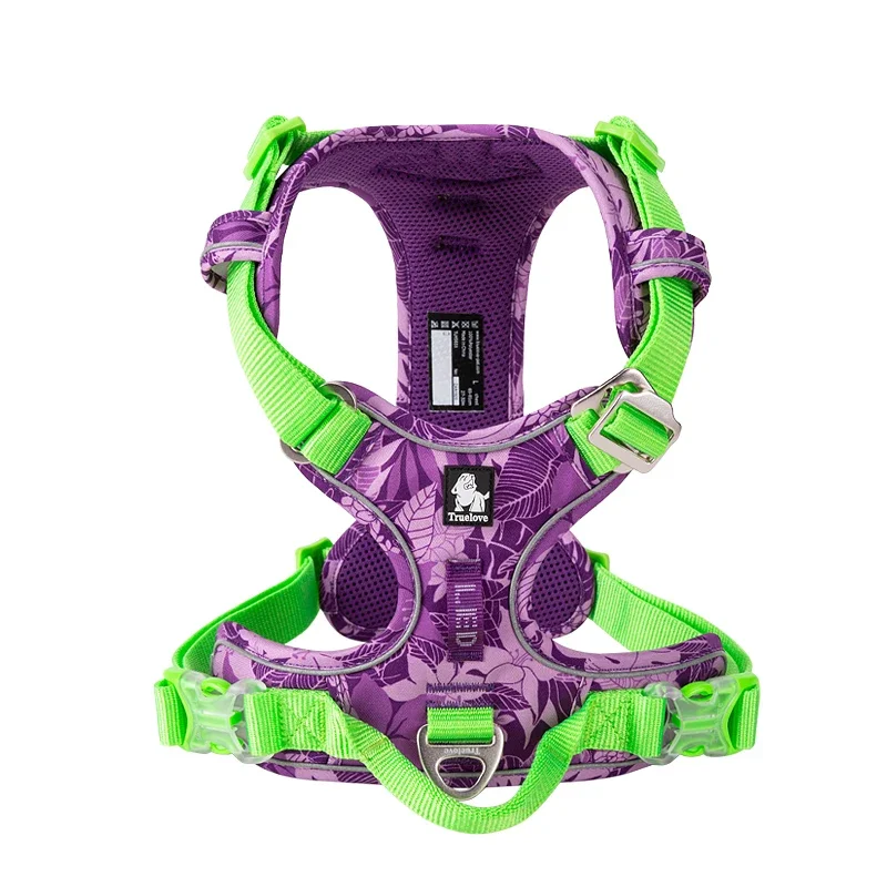 Winhyepet Dog Harness Escape Proof Reflectiv Pet Vest with Vertical Handle Adjustable Training Jacket For Small Meduim Large Dog