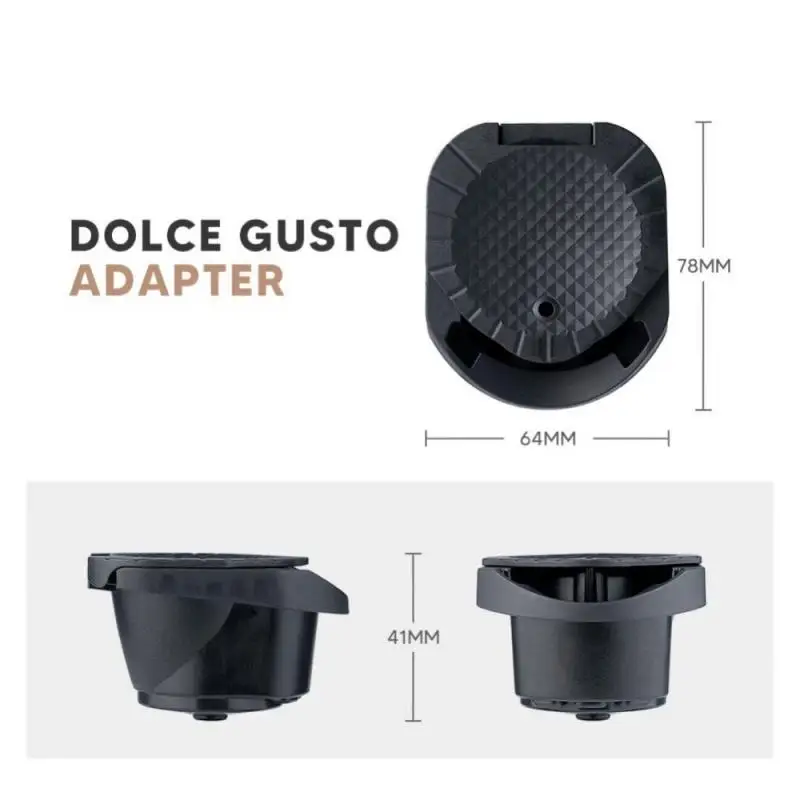 Reusable Capsule Adapter For Dolce Gusto Convert To Nespresso Coffee Pod Conversion Compatible with Genio S&Piccolo XS Machine