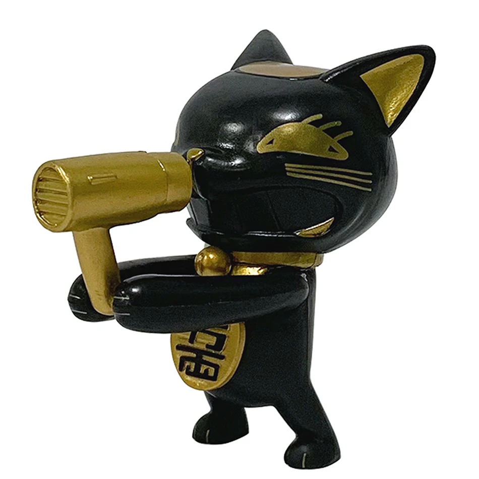 Figurka Anime DandaDan Suszarka do Włosów Turbo Babcia Figurka Lalka Ozdoba Kawaii Szczęśliwy Kot Gadżet Kolekcjonerski Rękodzieło Model Zabawka Anime Prezent