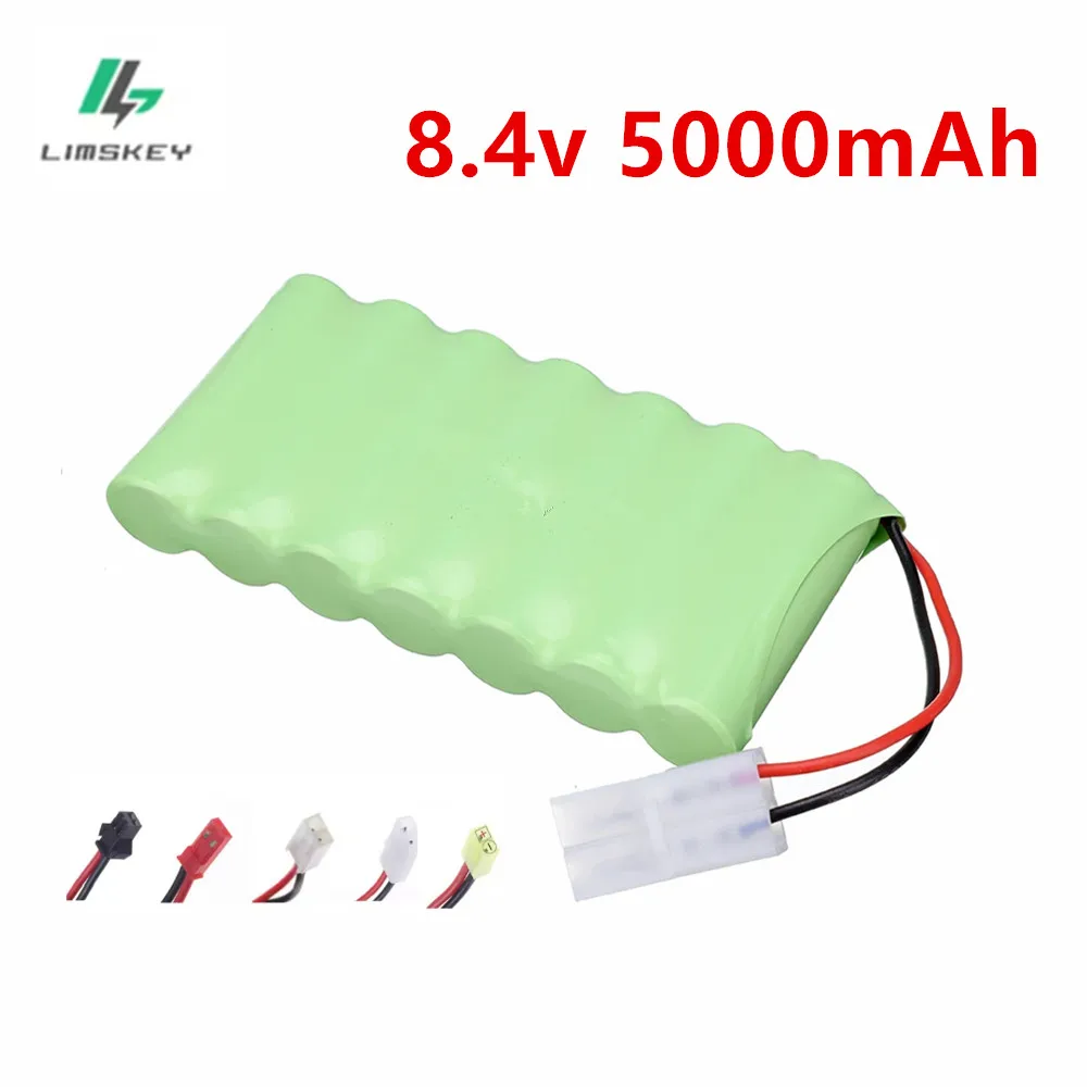 8.4V 5000mAh Ni-MH Battery with Tamiya/JST For Rc toy Car Tank Truck Robot Boat NiMH AA 8.4v 3000mah Rechargeable Battery Pack
