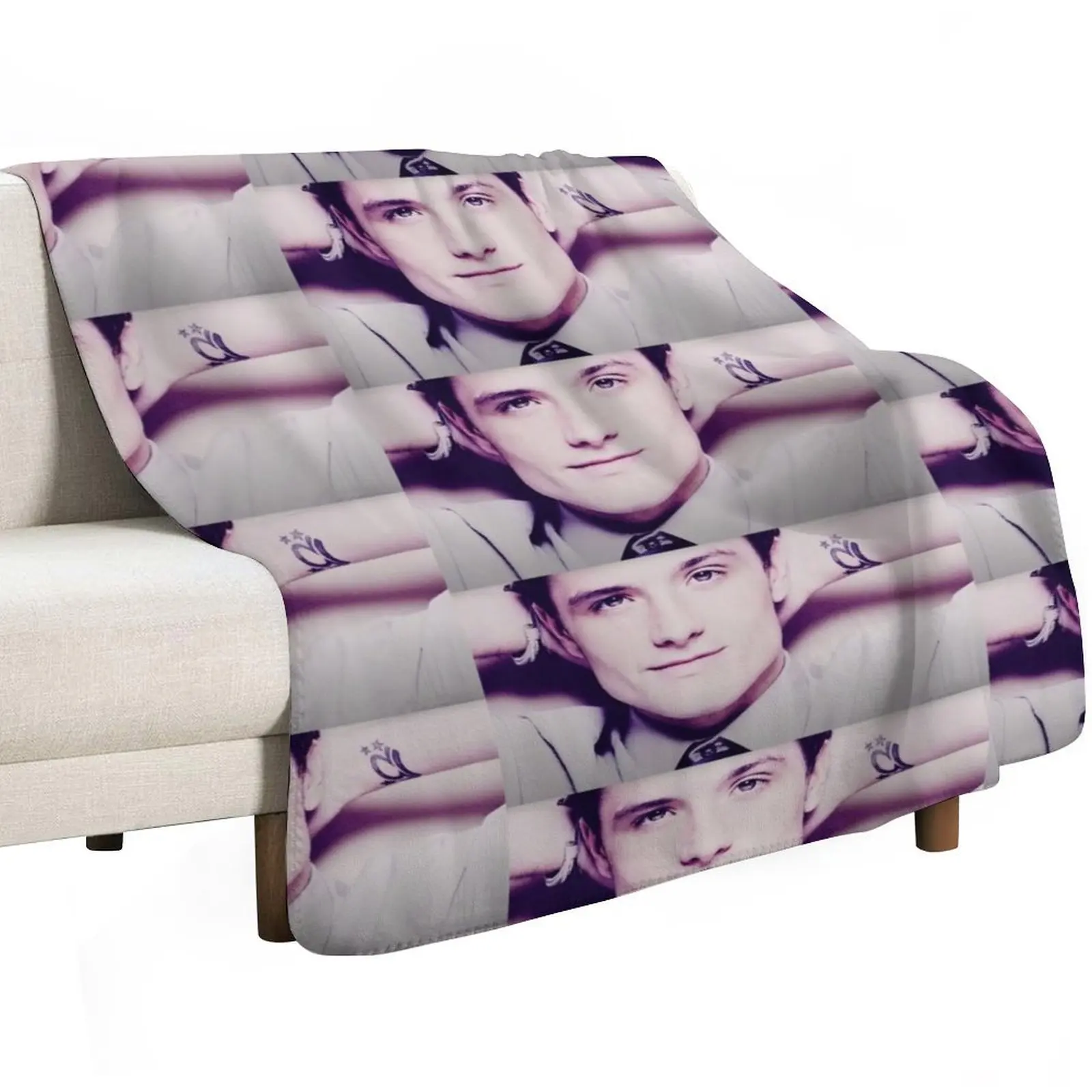 Josh Hutcherson Whistle Throw Blanket Cozy Sofa Blanket for TV Watching Napping