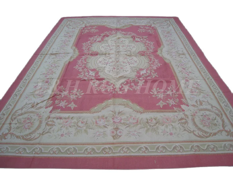 

Free shipping 9'x12' French Aubusson woolen rug, French Aubusson Carpet for Home Decoration, 2015 New Design