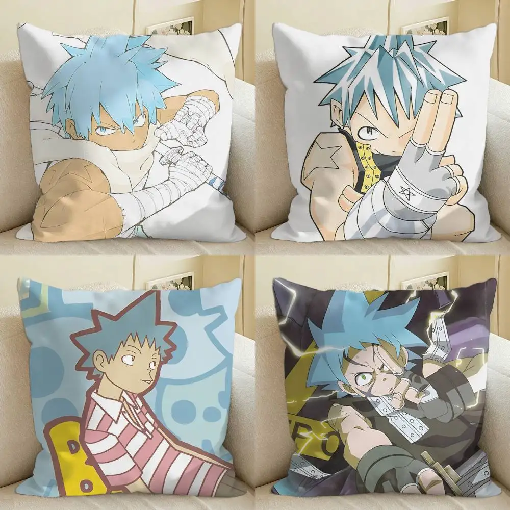 

Black Star from Soul Eater Square Sofa Pillow Cover Solid Color Living Room Home Decor Cushion Case