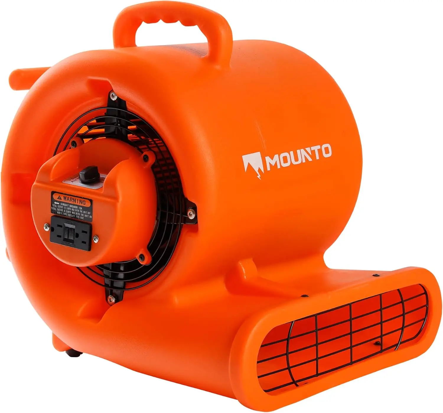 

1/3hp Air Mover 2000cfm Carpet Dryer Blower Floor Drying Fan - 3-Speed Air Mover w/Dual GFCI Outlet, 25ft Power Cord for Drying,