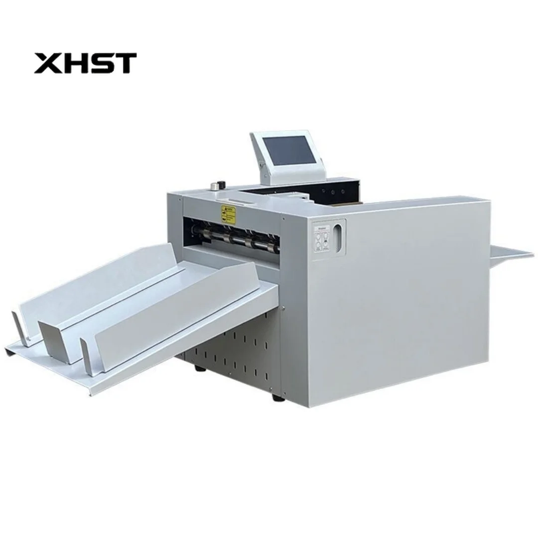 Digital K338 Air Suction Auto Feeding Electric Perforating Perforation Paper Creasing Machine with 1 Years Warranty