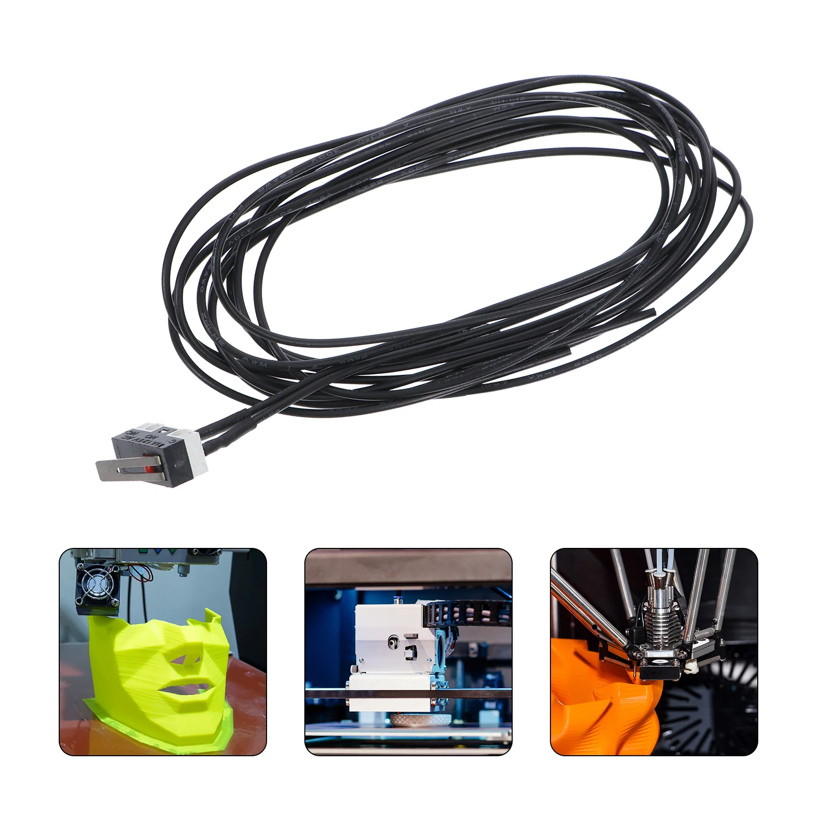 5 قطعة الحد من التبديل للسفر المفاجئة العمل طابعة ثلاثية الأبعاد Microswitch زر الضغط الأسود لحظة على الخروج