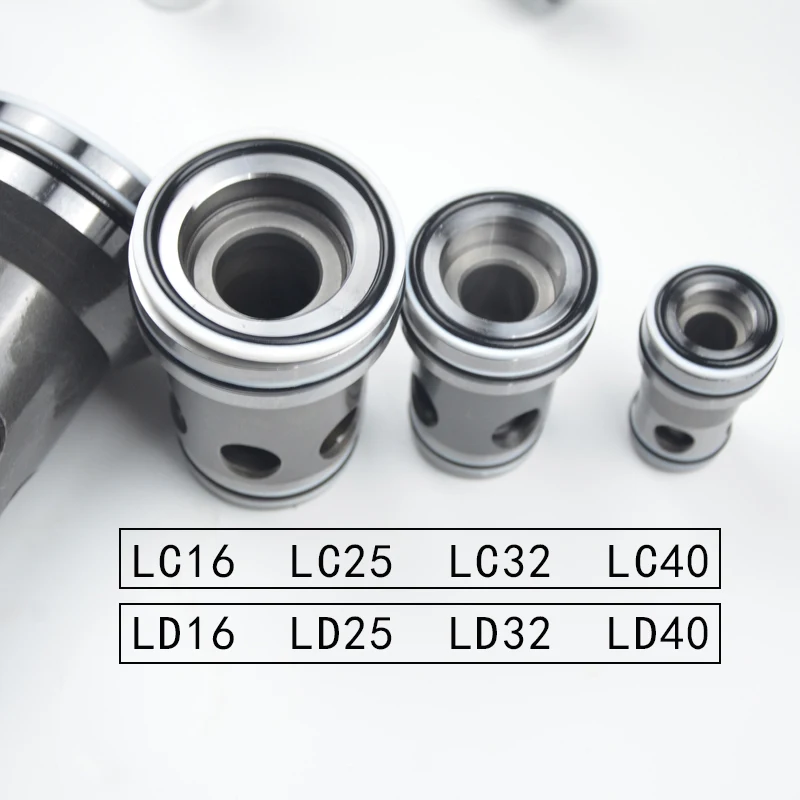 Cartridge 2-Way Logic Valve Hydraulic Parts LCV/LD 16 25 32 40 Pass Directional Pressure Valve Inserts