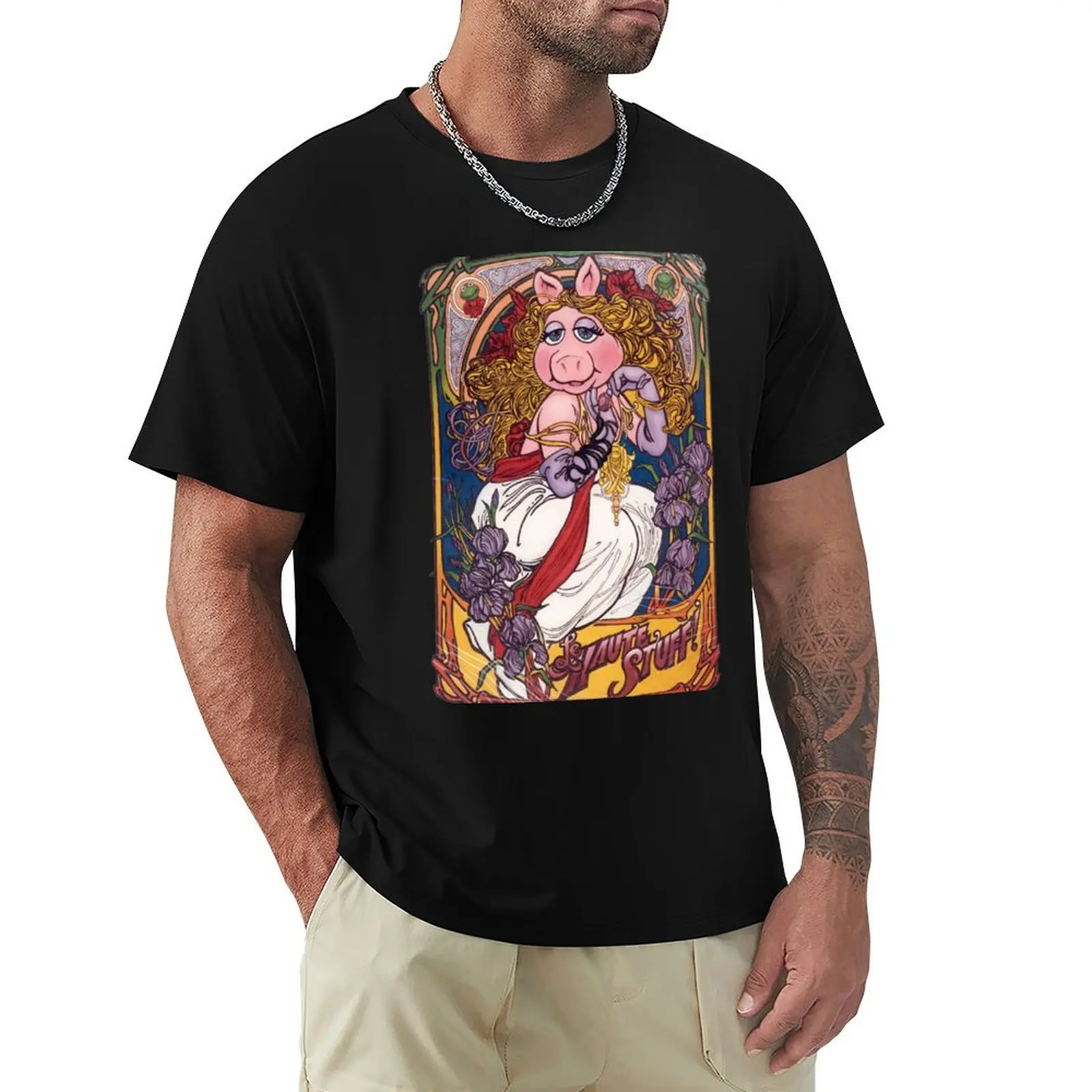 

Ms Piggy Queen Vintage T-Shirt rapper graphic tees custom t shirt big and tall t shirts for men
