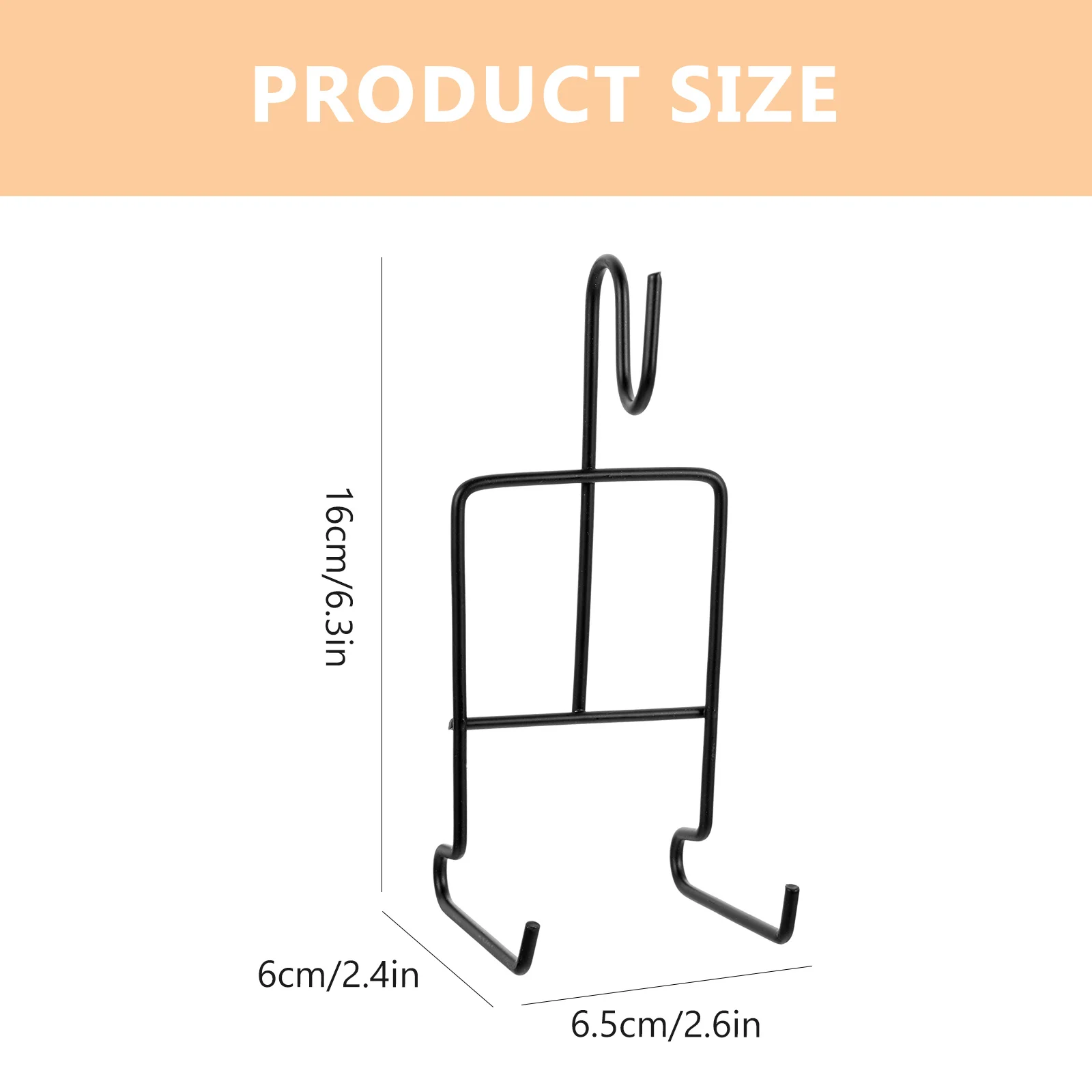4 قطعة رف شاشة كوب القهوة حامل لوحة حديد متعدد الأغراض للمنزل والمكتب والمقهى وحفلات الزفاف #2