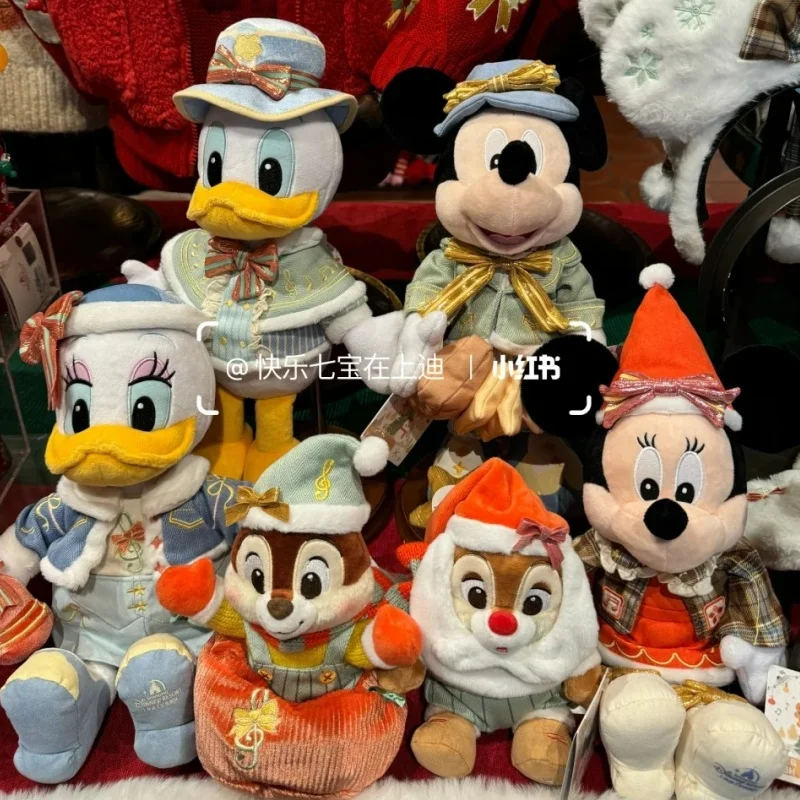 Original Disney Mickey Mouse Winter Minnie Plush Throw Pillow Home Cartoon Plush Doll Decorations Birthday Christmas Gift Toy view 4