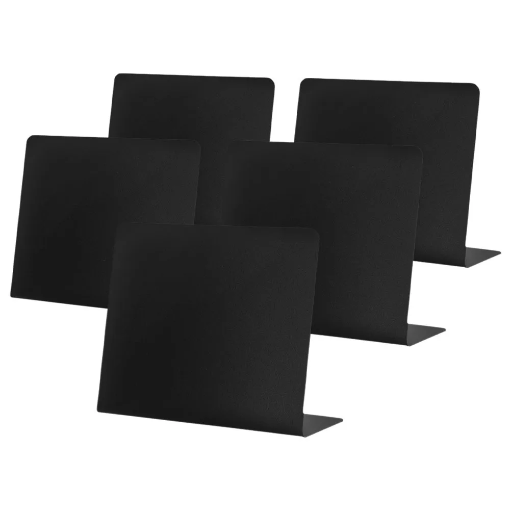 5Pcs Small Chalkboard Signs Erasable Standing Message Board for Shop Tabletop Use Price Food Labels Notice Decor Writing Surface