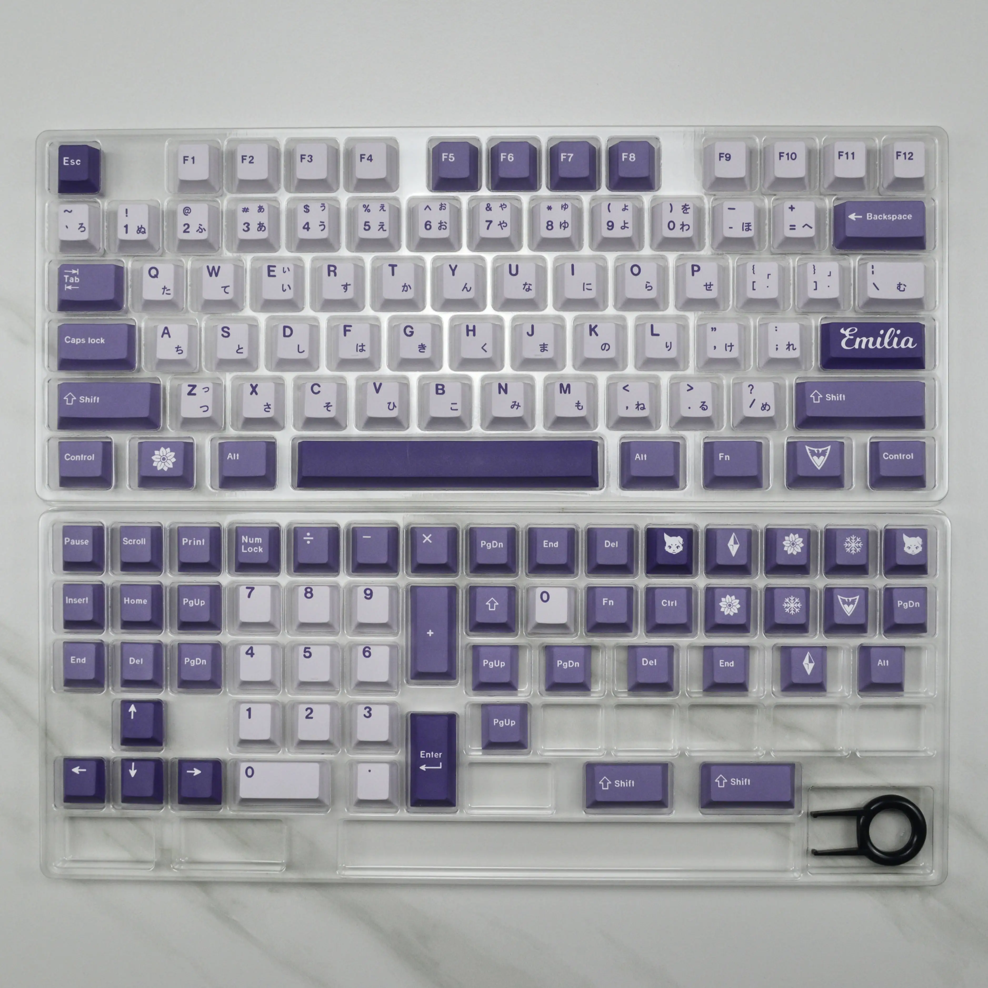 GMK-teclas de bruja de hielo, 129 teclas, perfil de cereza, DYE-SUB, personalizadas, para teclado mecánico