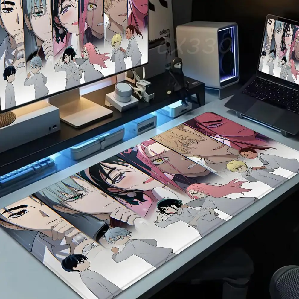 Anime Alien Stage Mizi Till Ivan Mouse Pad Large Computer Mousepad Office 1000x500mm Pc Gamer Non-slip Rubber Keyboard Deskmat