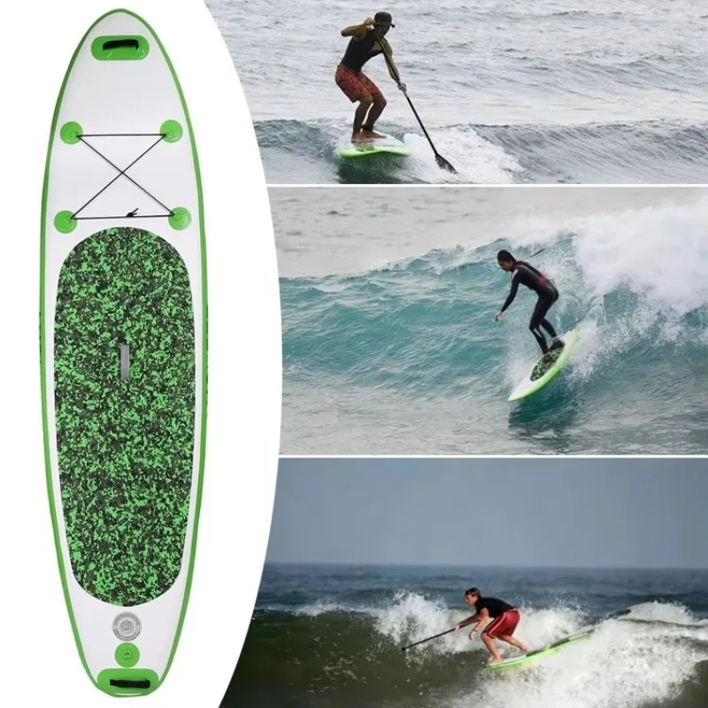 Tabla de surf inflable grande de material de PVC al por mayor, tabla de paddle de pie para windsurf