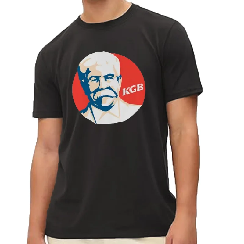 Drôle URSS Joseph Staline KGB Cool unisexe T-shirt restauration rapide hommes femmes à manches courtes mode T-shirt déco