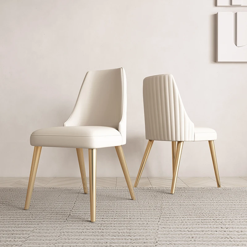 

Nordic light luxury style dining chair modern simple leisure chair home Internet celebrity ins style designer backrest chair