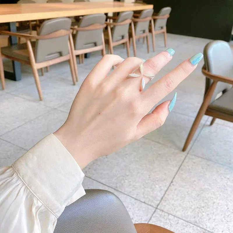 PANGJERY Gold Color Opening Rings for Women Exquisite Simple Temperament INS Fashion Creative Anniversary Jewelry Gifts