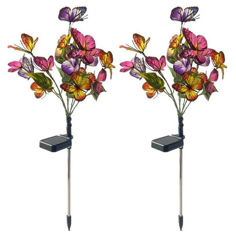 

Courtyard Lamp Four Color Butterfly Flower Garden Lamp Garden Decorative Floor Lamp Industrial Floor Lamp Durable Easy Install